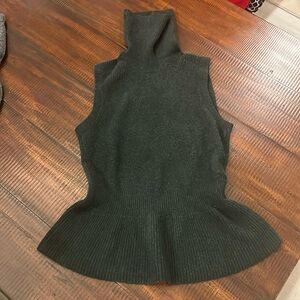 Turtleneck Peplum Sleeveless